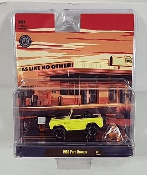 M2 Machines 1966 Ford Bronco Car 1/64 Toy Vehicle Diorama NEW - Thumbnail 8