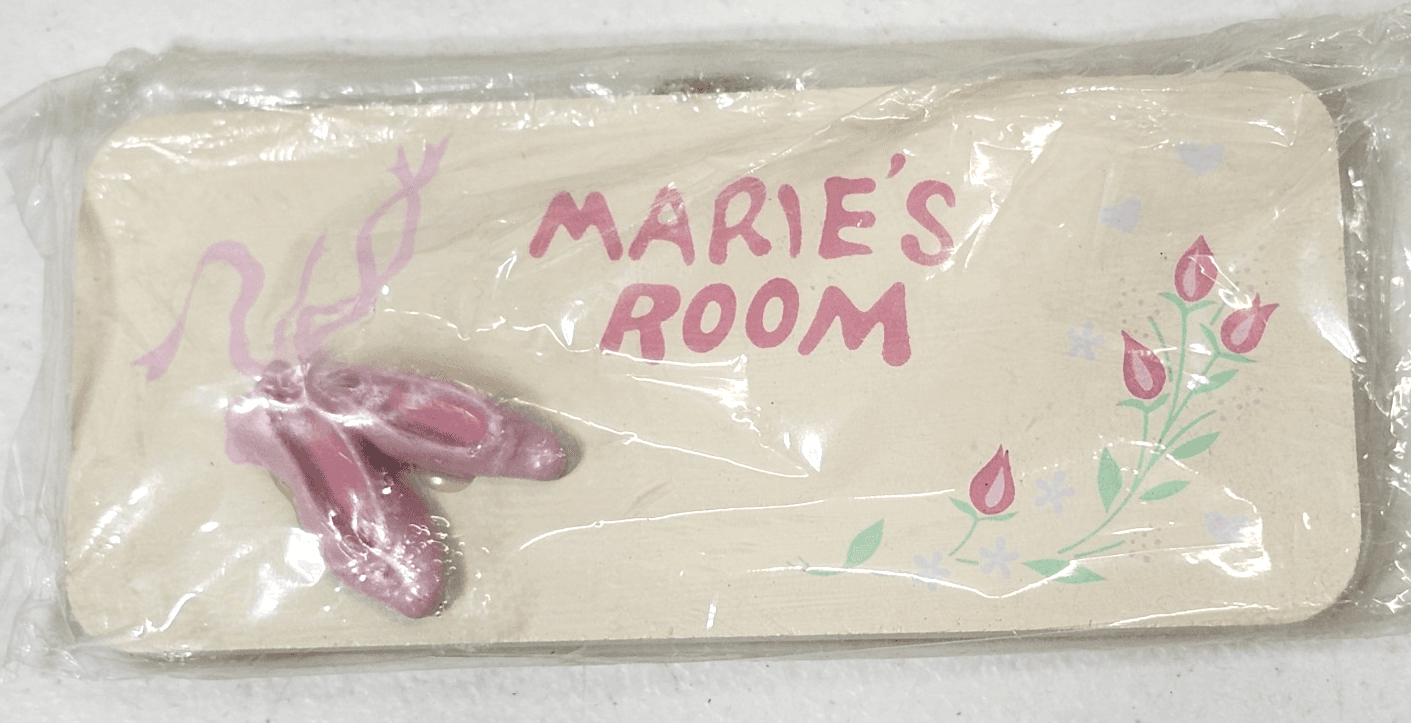 Kids Russ Ballerina Name Plaque Marie's Room Wooden - Thumbnail 2