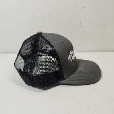 Mustang Monthly Men’s Gray Black SnapBack Hat Trucker Cap OSFM - Thumbnail 6