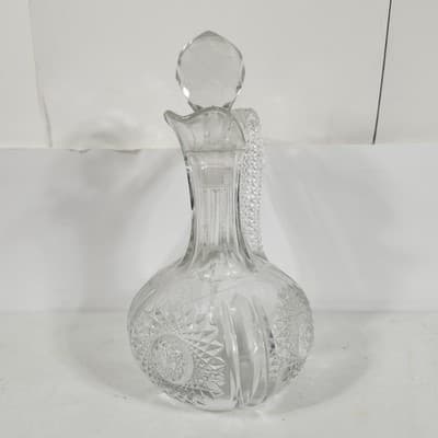 ABP American Brilliant Period Large Decanter w/Stopper Home Bar Decor - Thumbnail 4