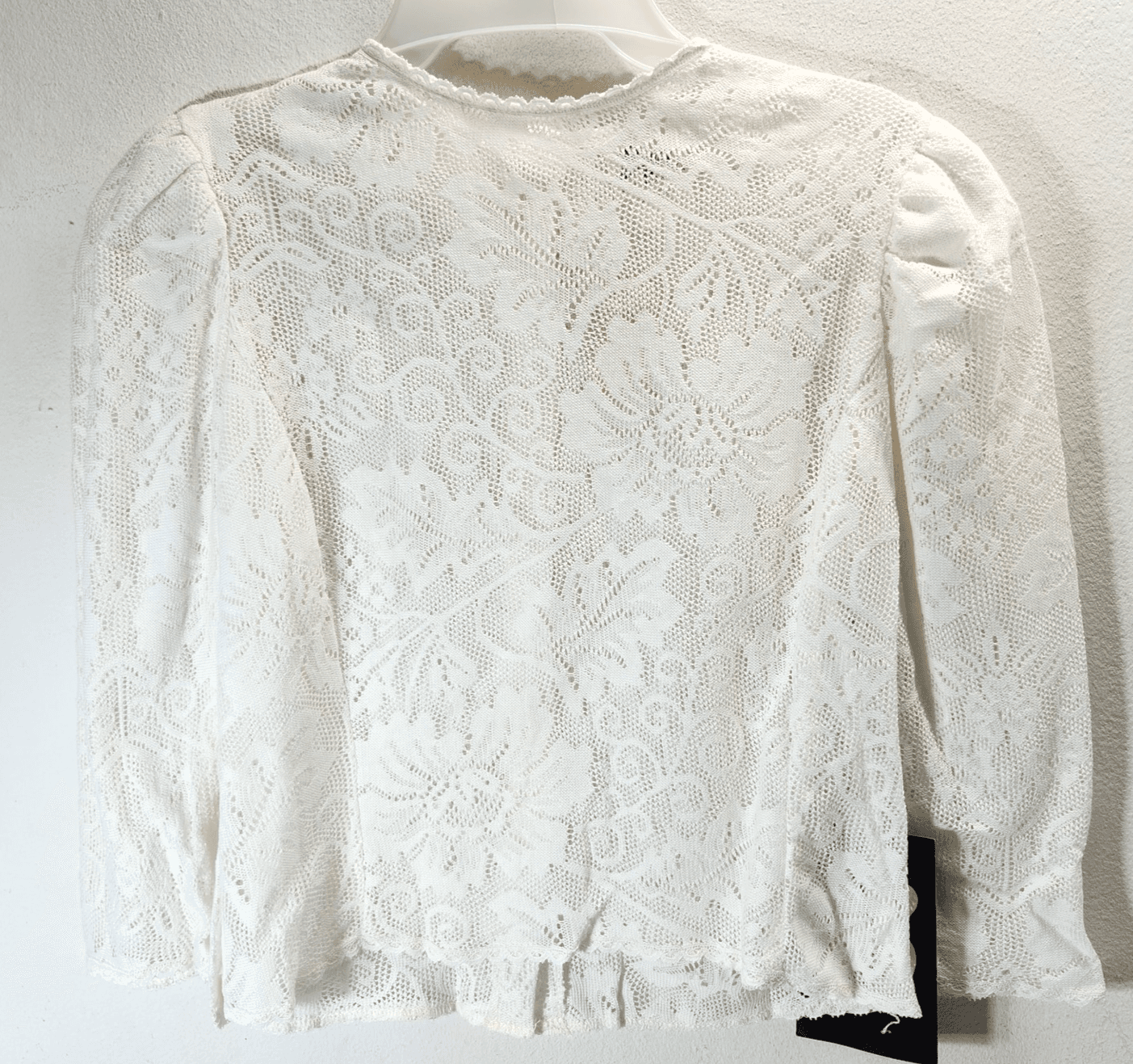 Byer California Women's Lace Top Size Medium Floral Design 3/4 Sleeve NOS - Thumbnail 4