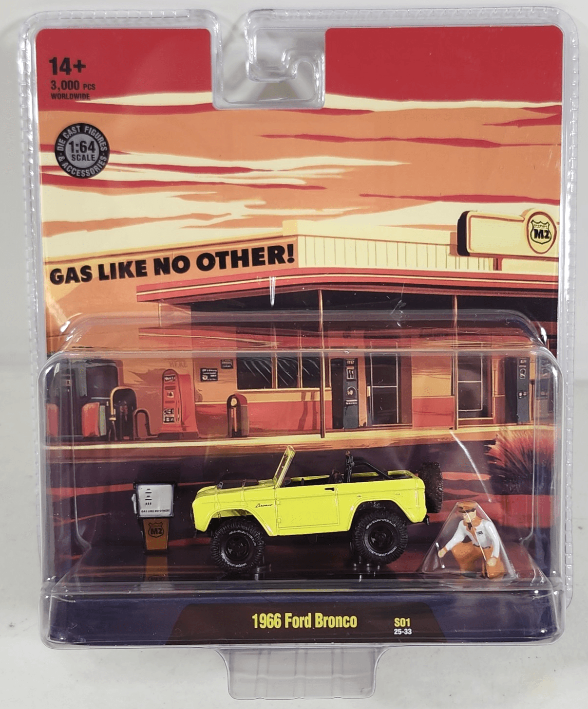 M2 Machines 1966 Ford Bronco Car 1/64 Toy Vehicle Diorama NEW