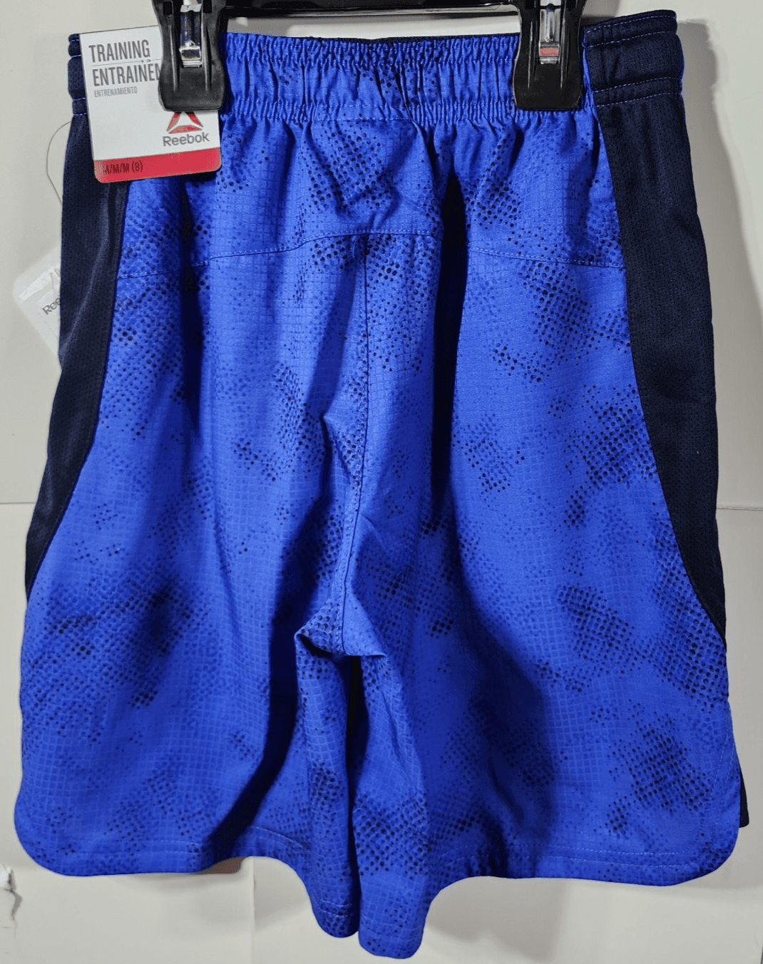 Reebok Boys Size Medium Shorts Stretch Woven Active Dazzling Blue NEW - Thumbnail 4