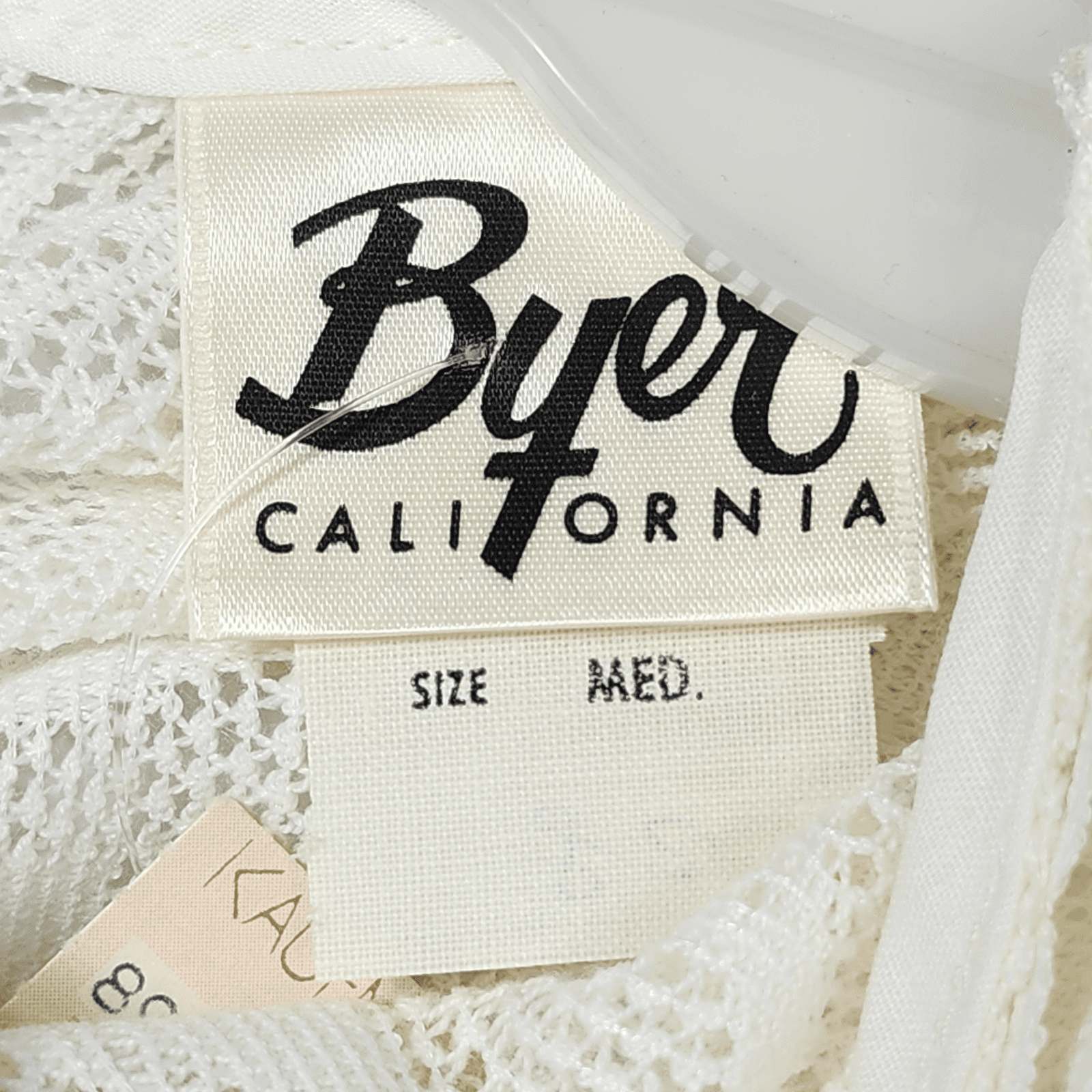 Byer California Women's Lace Top Size Medium Floral Design 3/4 Sleeve NOS - Thumbnail 8