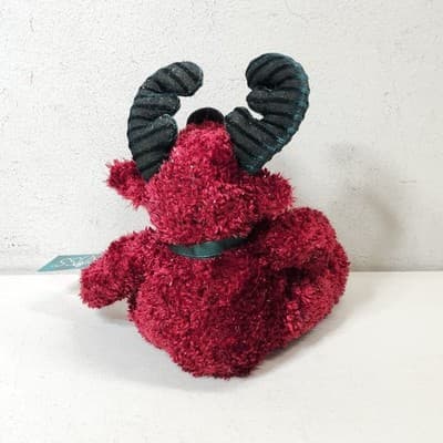 Vintage Russ Berrie Moose Plush Twinkle Cranberry Red Green Christmas Holiday - Thumbnail 5