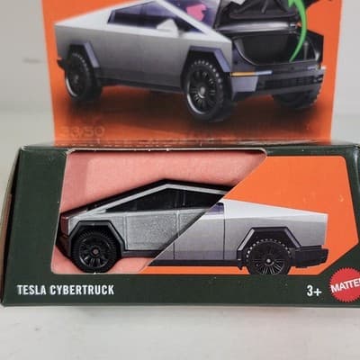 2025 Matchbox Moving Parts Tesla Cybertruck 1/64 Toy Vehicle NEW - Thumbnail 2