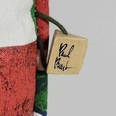 Paul Brent Canvas Nautical Striped Drawstring Beach Pool Bag - Thumbnail 4