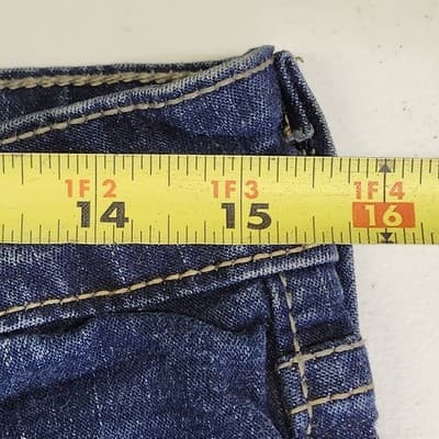Levis Jeans Womens Size 12 Blue Denim At Waist Bootcut Stretch Pants - Thumbnail 2