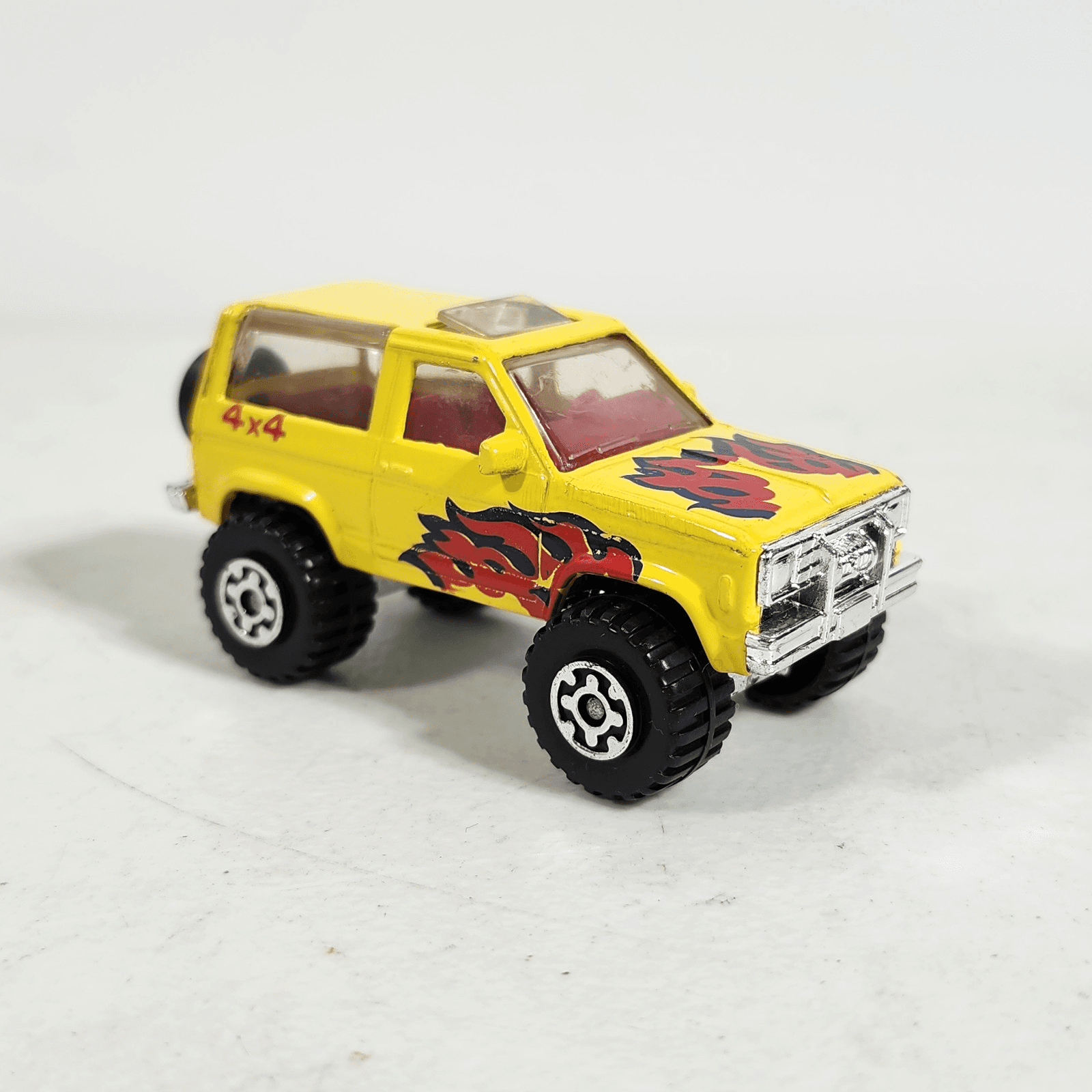 Vintage Matchbox Superfast Ford Bronco 4x4 Yellow Car 1/64 Toy Vehicle Loose
