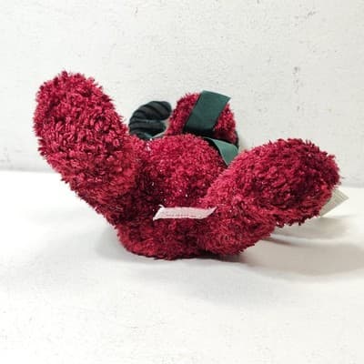 Vintage Russ Berrie Moose Plush Twinkle Cranberry Red Green Christmas Holiday - Thumbnail 9