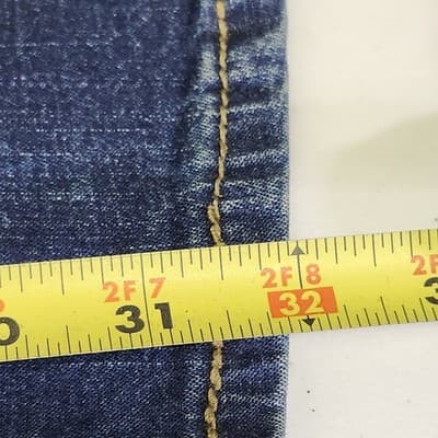Levis Jeans Womens Size 12 Blue Denim At Waist Bootcut Stretch Pants - Thumbnail 3