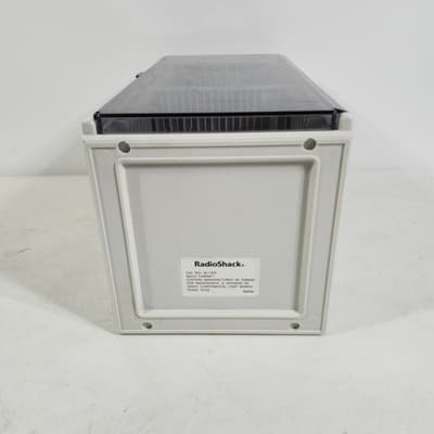 RadioShack 20 CD Plastic Storage Case Holder Grey And White - Thumbnail 2