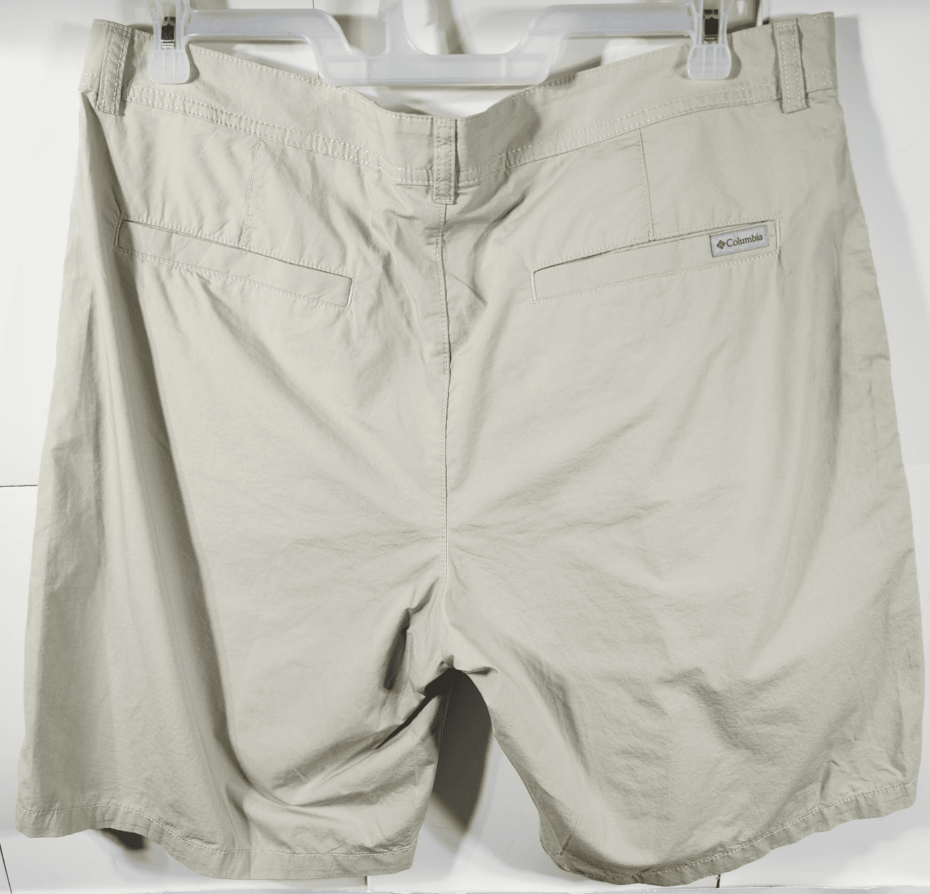 Columbia Men's 38x10 Shorts Regular Fit Beige - Thumbnail 4
