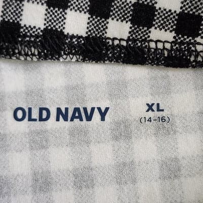 Old Navy Girls 14-16 Shorts Black White Stretch Pull On NEW - Thumbnail 7
