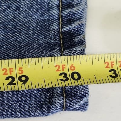 Wrangler Men's Jeans Size 40 X 30 Regular Straight Fit Blue Denim Pants - Thumbnail 3