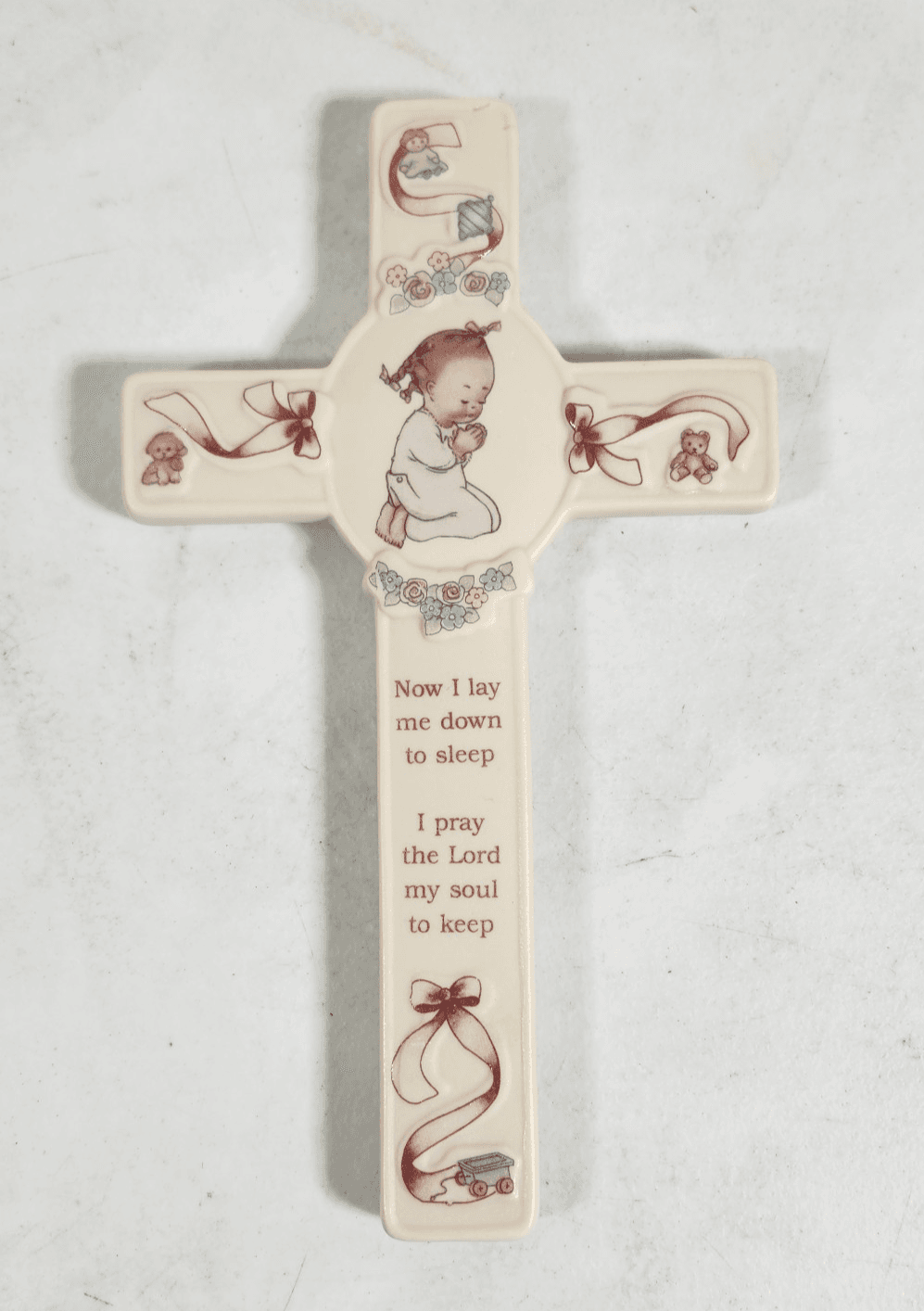Memories of Yesterday Porcelain Cross I Pray The Lord My Soul To Keep 1991 - Thumbnail 7