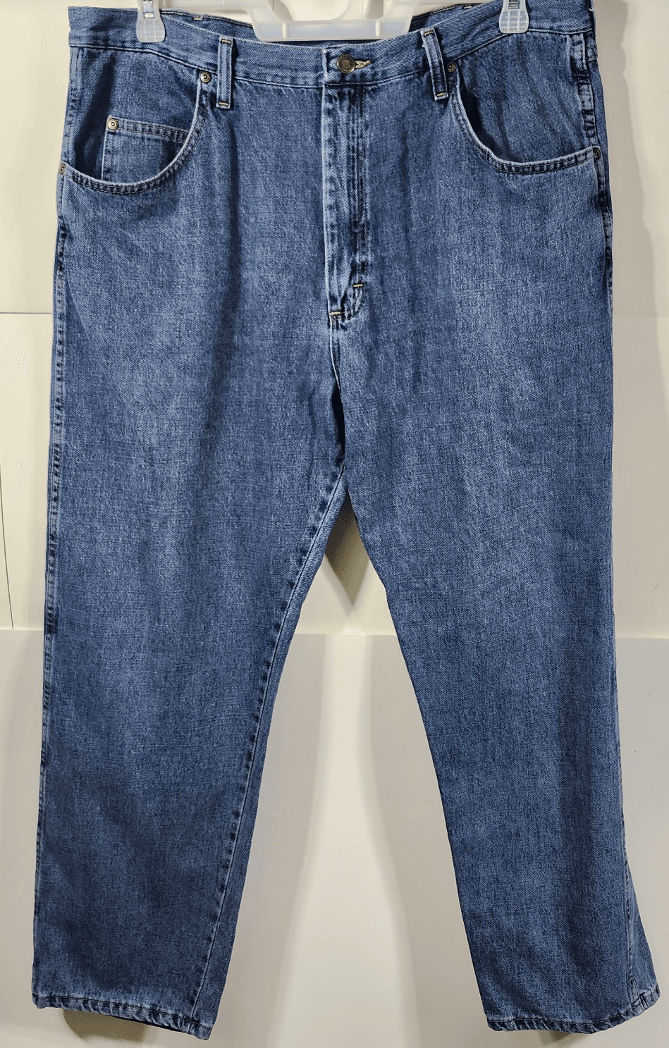 Wrangler Men's Jeans Size 40 X 30 Regular Straight Fit Blue Denim Pants