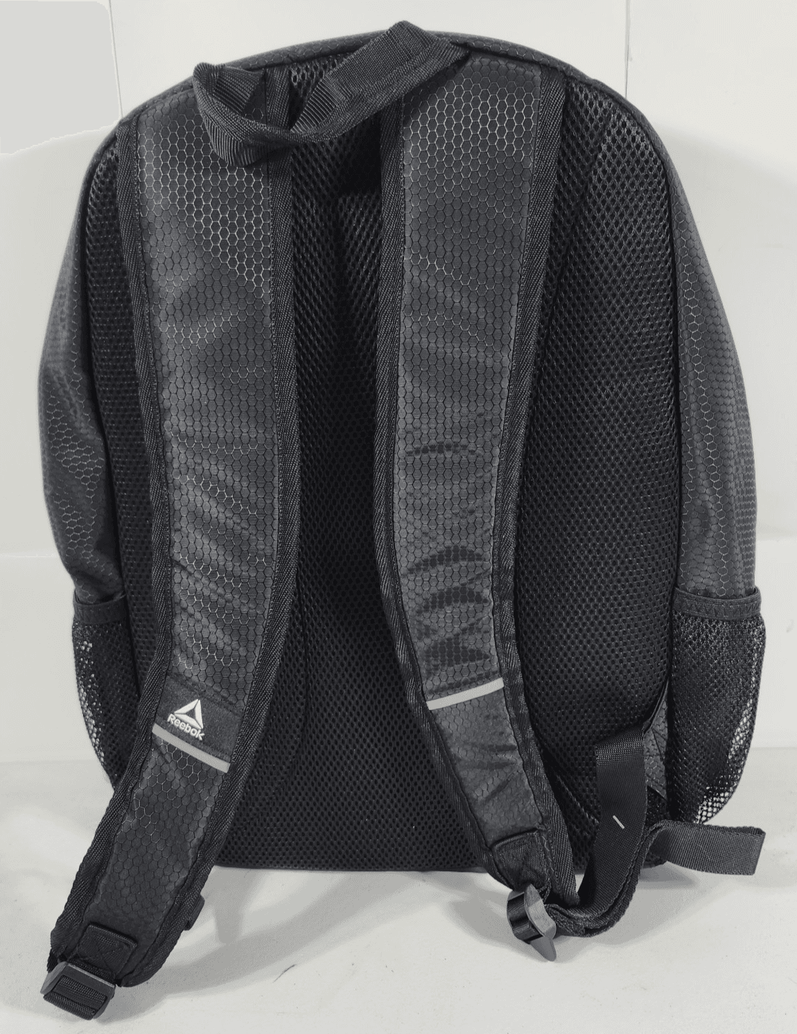 Reebok Paige 18" Backpack Black & Rose Gold Tech Laptop Sleeve Bottle Cell NEW - Thumbnail 3