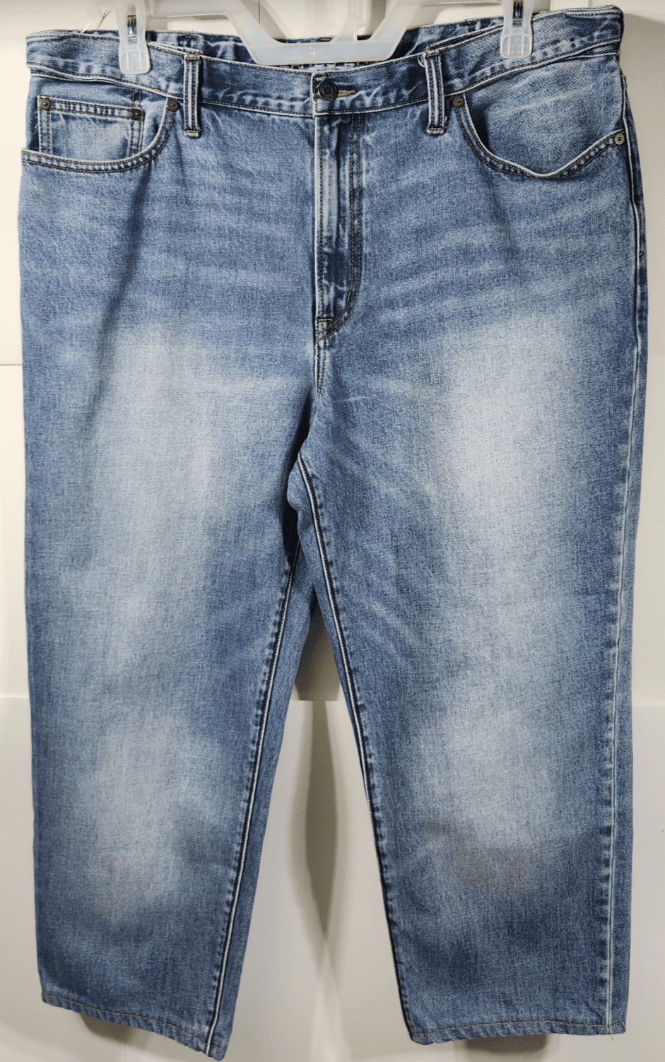 Lands End Mens Traditional Fit Jeans Size 40 X 26 Blue Denim Pants - Thumbnail 5
