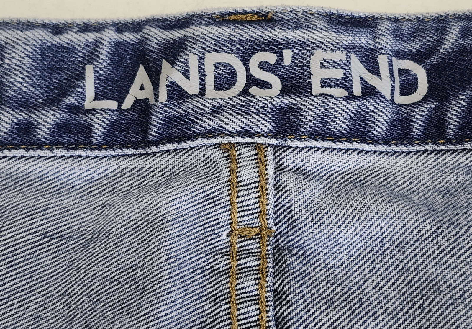 Lands End Mens Traditional Fit Jeans Size 40 X 26 Blue Denim Pants - Thumbnail 7