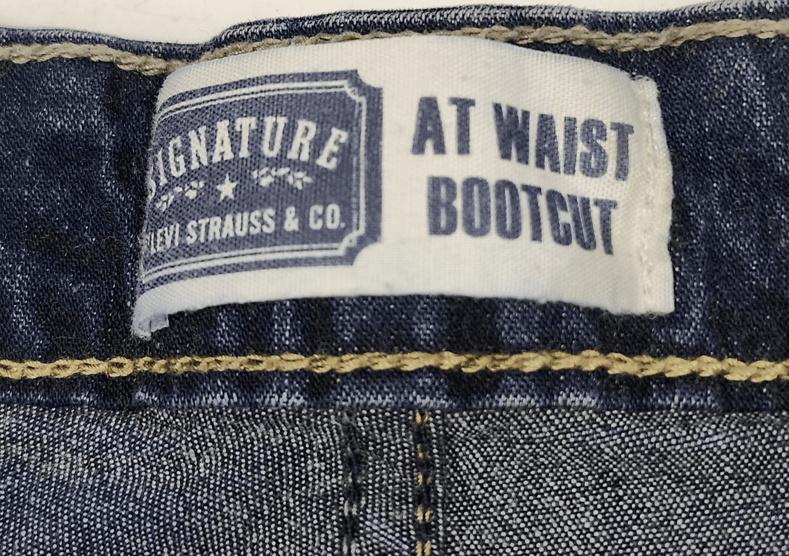 Levis Jeans Womens Size 12 Blue Denim At Waist Bootcut Stretch Pants - Thumbnail 7