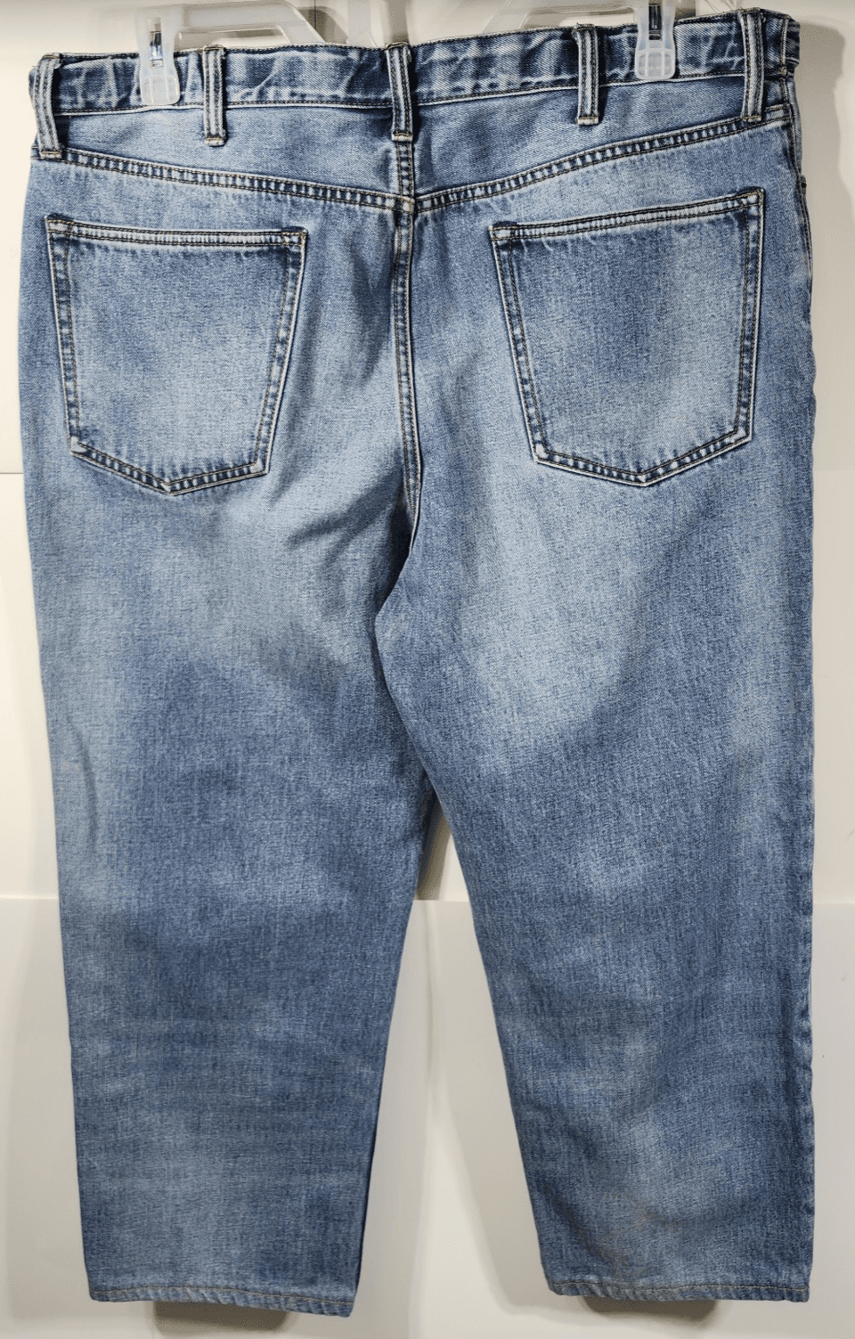 Lands End Mens Traditional Fit Jeans Size 40 X 26 Blue Denim Pants - Thumbnail 4