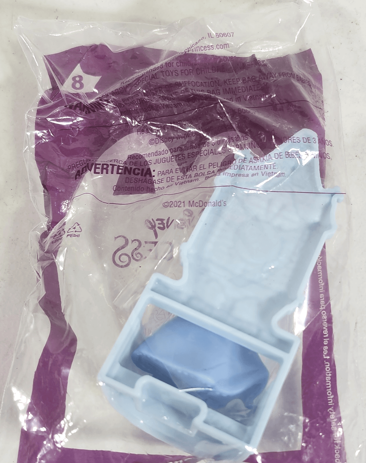 2021 McDonald's Happy Meal Toy Disney Princess Cinderella #8 Sealed NEW - Thumbnail 3