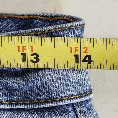 Wax Jeans Womens 5/27 Blue Wide Straight Stretch High Rise Denim - Thumbnail 2
