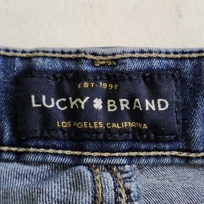 Lucky Brand Womens Size 6 / 28 R Mid Rise Skinny Ava Stretch Blue Jeans - Thumbnail 7