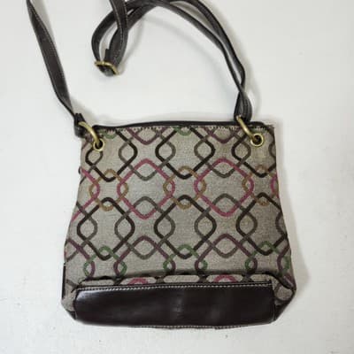 Treviso Women's Crossbody Purse Brown Multi Color Shoulder Bag Y2K - Thumbnail 9