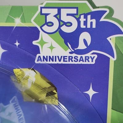 Sonic the Hedgehog 35th Anniversary 4" Action Figure Toy W/Green Emerald NEW - Thumbnail 4