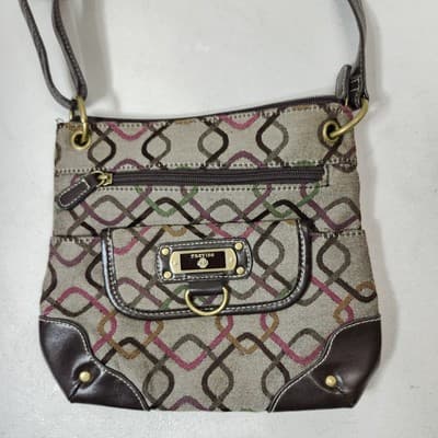 Treviso Women's Crossbody Purse Brown Multi Color Shoulder Bag Y2K - Thumbnail 3