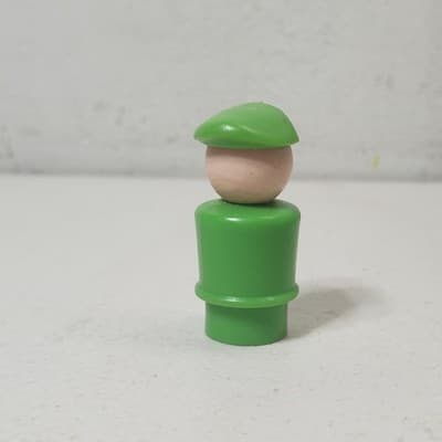 Vintage Fisher-Price Little People The Tall Green Boat Captain Is - Thumbnail 4