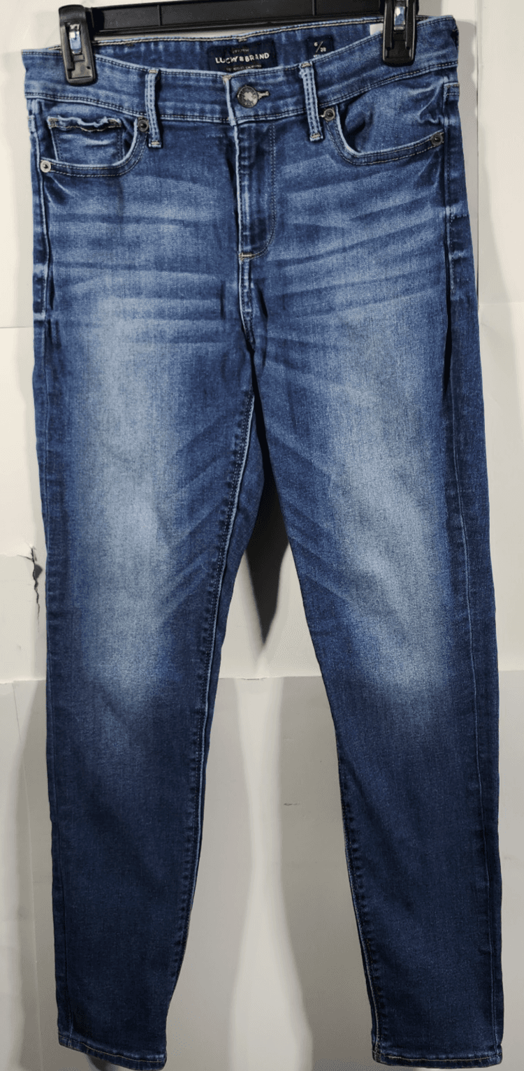 Lucky Brand Womens Size 6 / 28 R Mid Rise Skinny Ava Stretch Blue Jeans