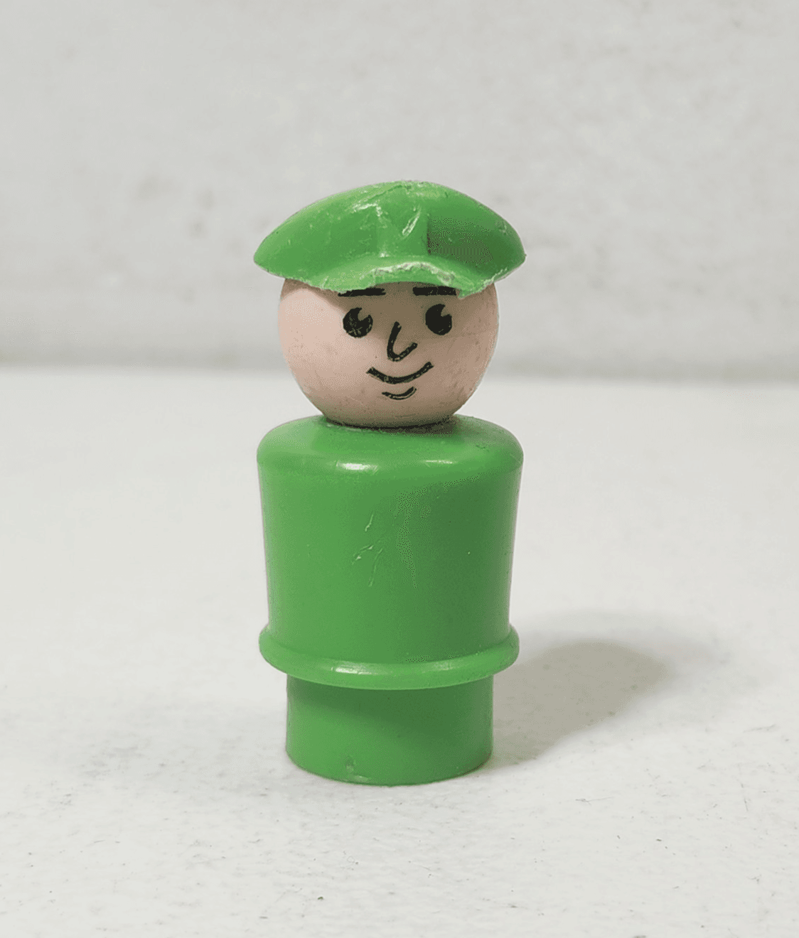 Vintage Fisher-Price Little People The Tall Green Boat Captain Is