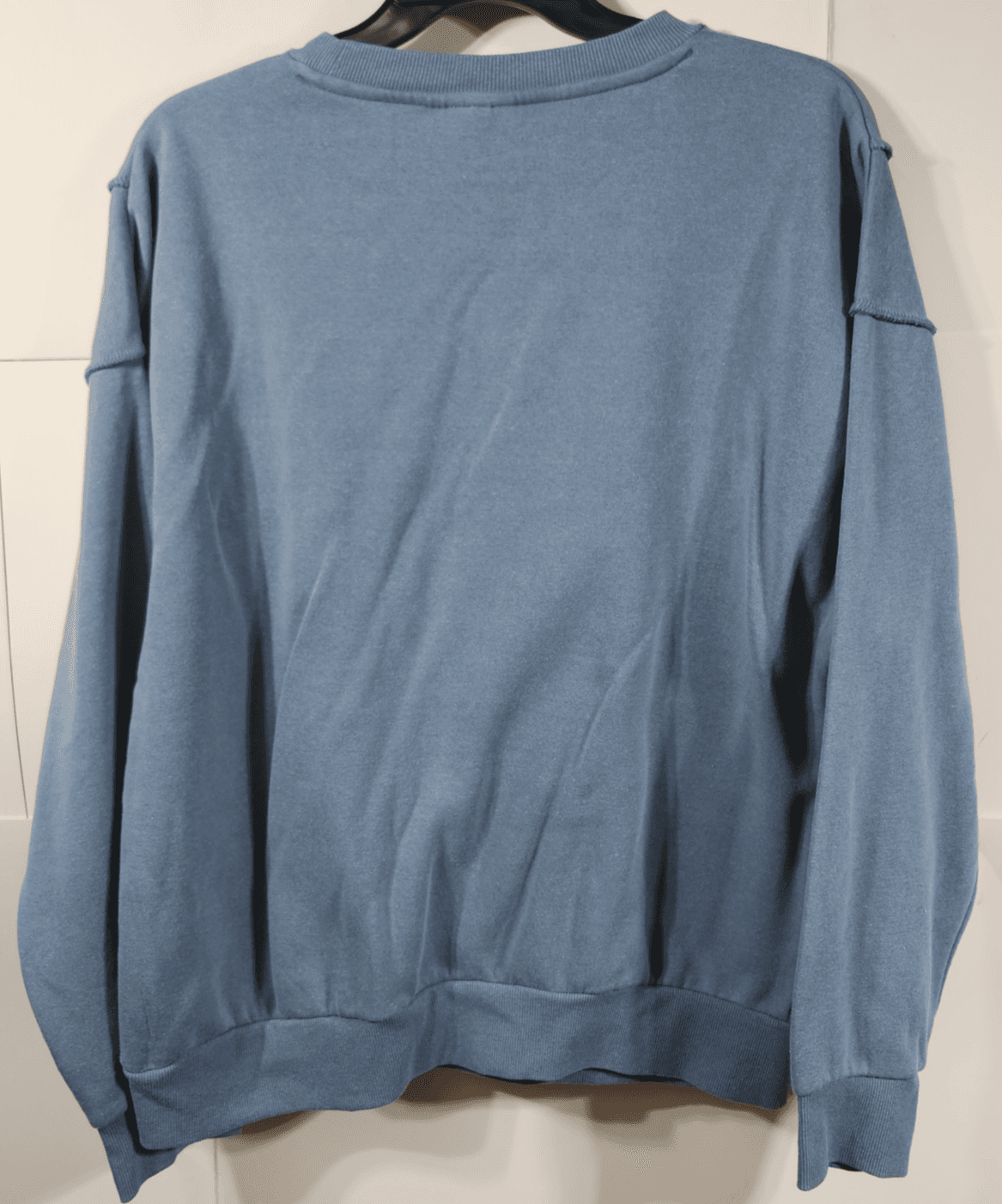 Disney Stitch Sweatshirt Hawaii Ohana Crew Neck Size Large Blue NEW - Thumbnail 4