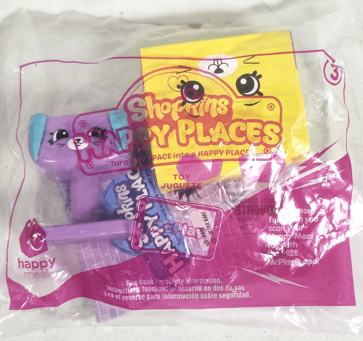 McDonald's Happy Meal Toy #3 Shopkins Happy Places 2017 Sealed NEW