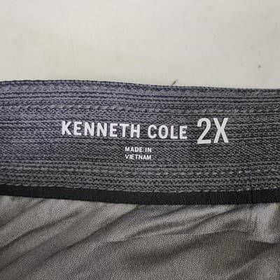 Kenneth Cole Men's 2X Heathered Tech Performance Shorts Blue Lightweight NEW - Thumbnail 7