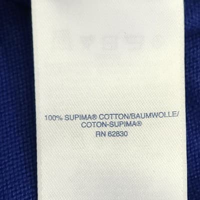 Lands' End Sweater Men's XXL Blue Supima Cotton V Neck Long Sleeve - Thumbnail 8