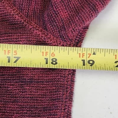 American Eagle Men's Shirt Size Medium Red Long Sleeve Thermal Pullover - Thumbnail 2