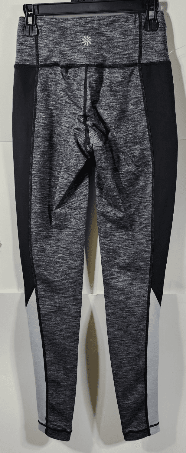 Athleta Women's Size XXS Leggings Pants Gray Black Gym Workout - Thumbnail 4