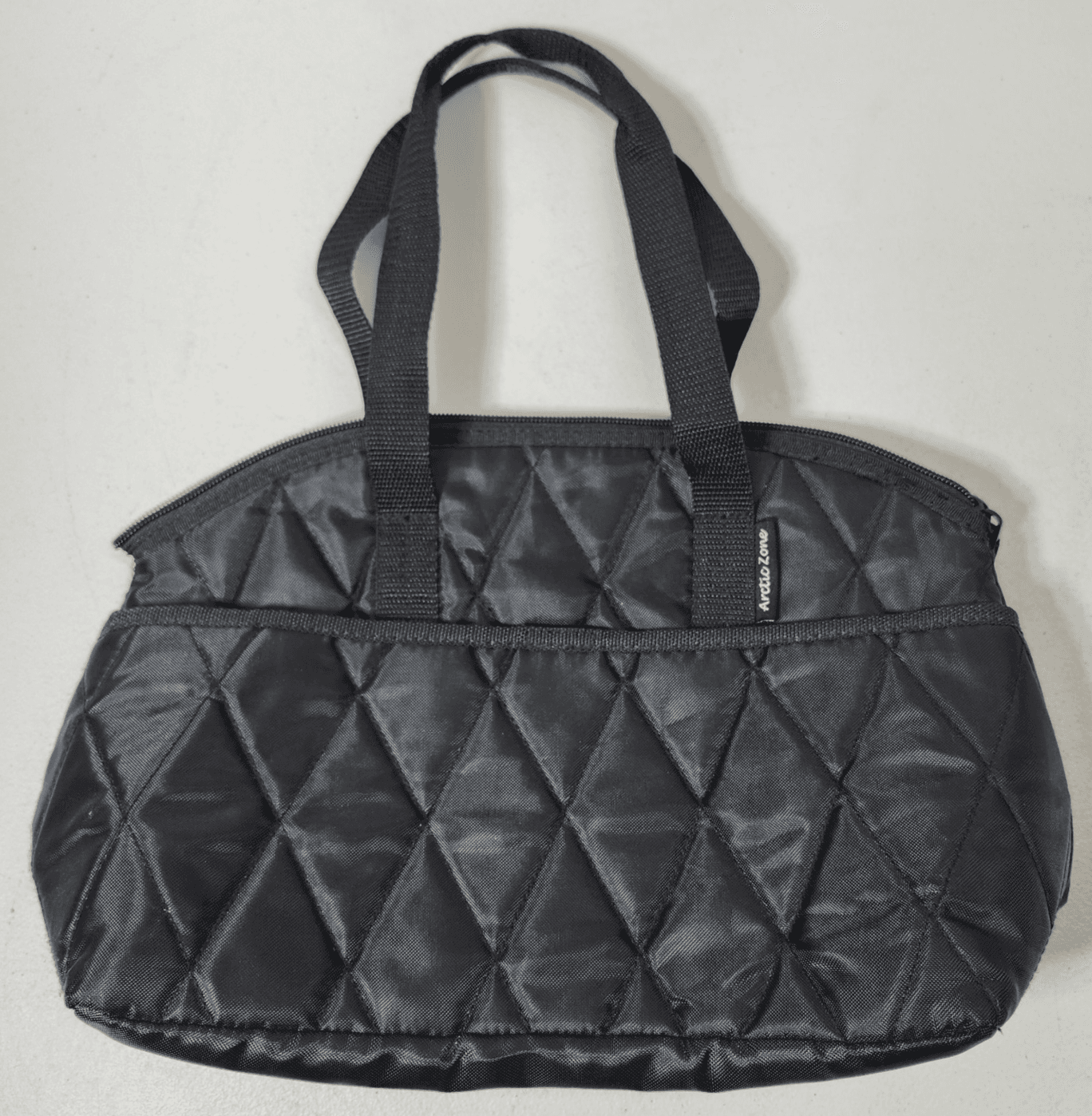 Artic Zone Quilted Insulated Nylon Black Lunch Bag 14" - Thumbnail 5