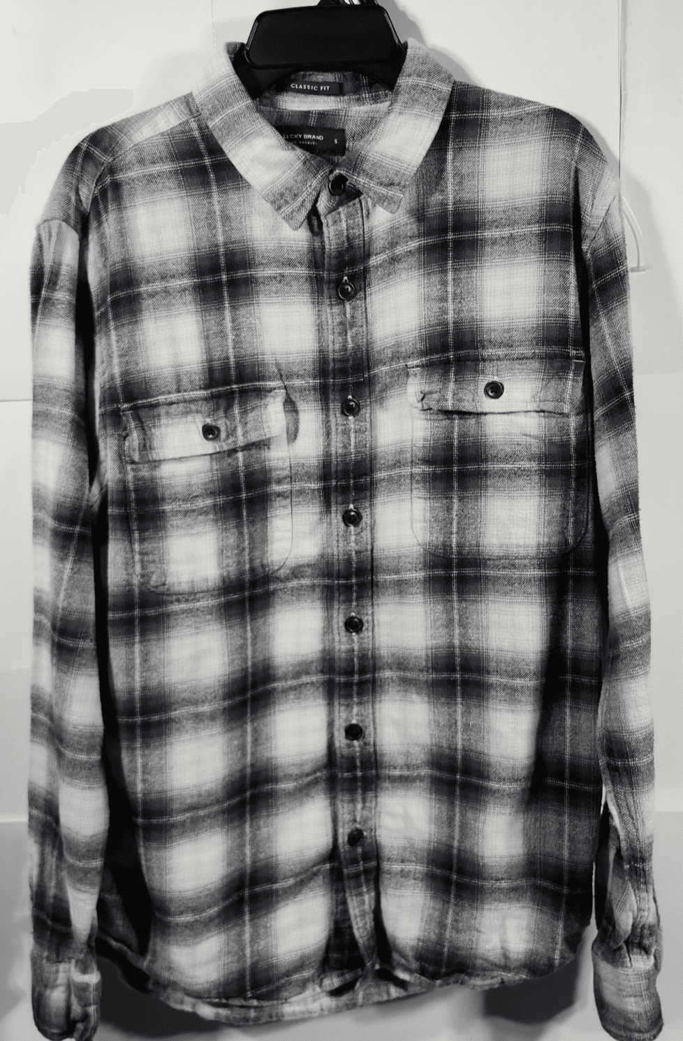 Lucky Brand Men's Small Button Up Shirt Plaid Flannel Classic Fit - Thumbnail 5