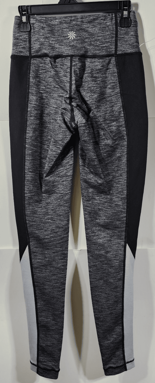 Athleta Women's Size XXS Leggings Pants Gray Black Gym Workout - Thumbnail 6