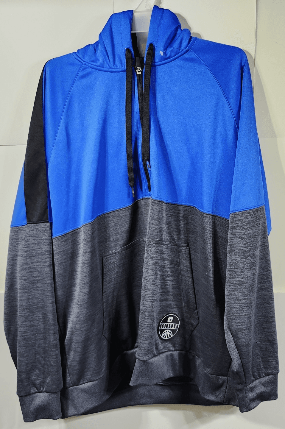 And1 Mens XL Hooded Sweatshirt Blue & Black Long Sleeve Hoodie W/Pocket - Thumbnail 5