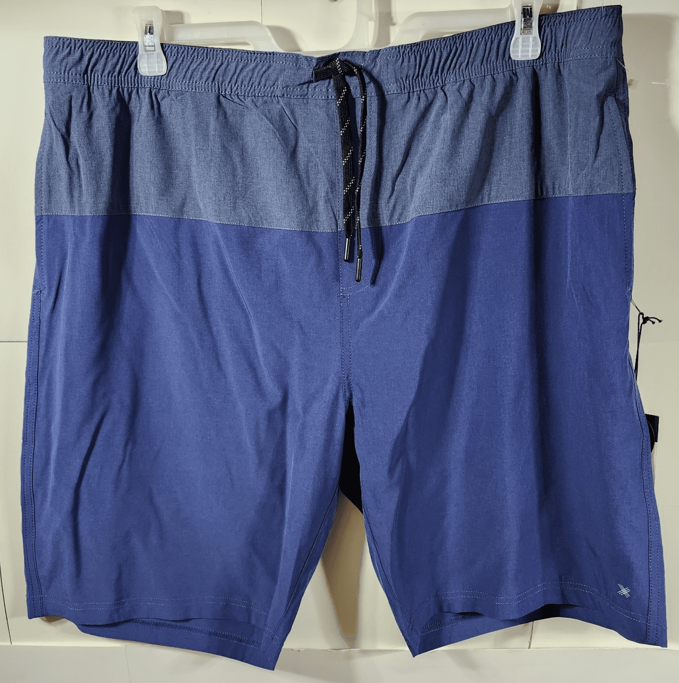 Kenneth Cole Men's 2X Heathered Tech Performance Shorts Blue Lightweight NEW - Thumbnail 5