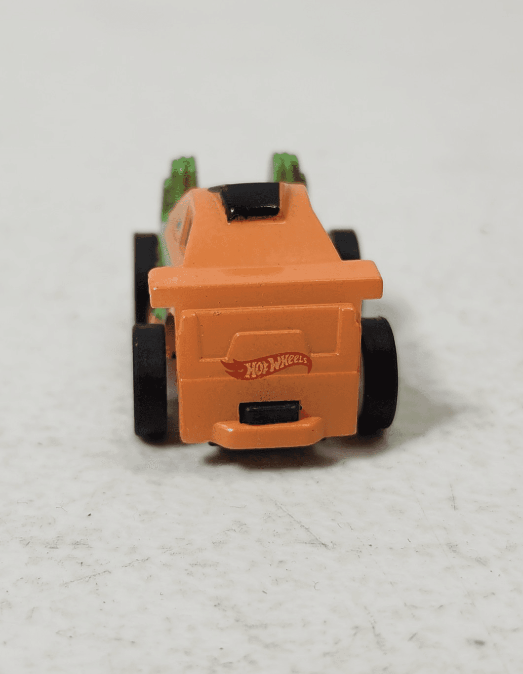 Hot Wheels Micro Mini Orange Green Pull-Back Car Toy Vehicle - Thumbnail 5