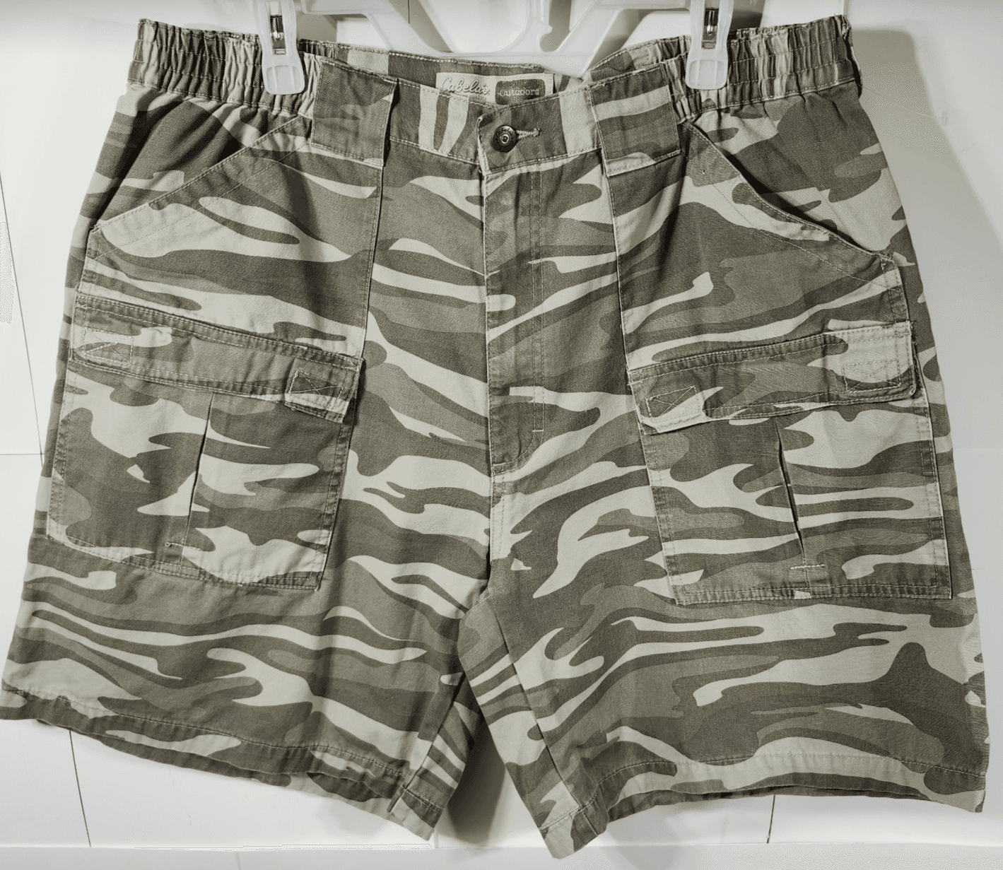 Cabelas Casuals Size 40 Baggy Y2K Camo Cargo Shorts Ripstop Utility Gorpcore - Thumbnail 5