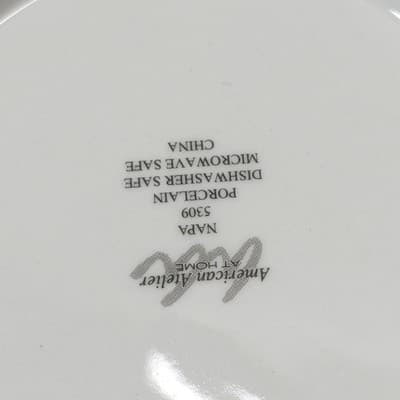 American Atelier 3 Plates NAPA #5309 Dessert Salad Cheese Fruit Wine Snack Food - Thumbnail 7