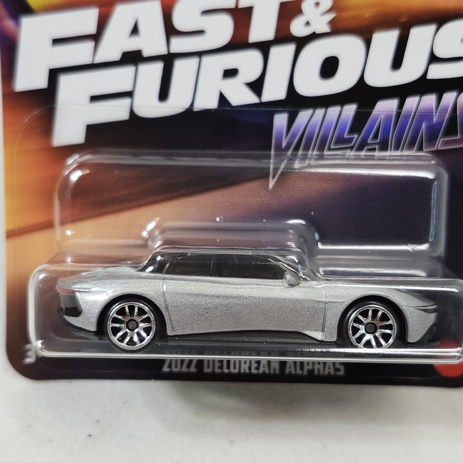 Hot Wheels Fast & Furious Villains 2022 DeLorean Alphas 1/64 Car Toy Vehicle NEW - Thumbnail 2